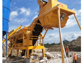 Mobile soil mix machine