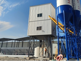 ready mix concrete mixing plant 120m3/h