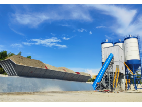 China Twin Shaft Concrete Mixer 120cbm One Hour Cement Concrete Mix Plant Manufacturer,Supplier